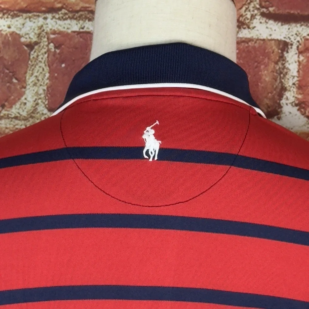 Polo Golf Ralph Lauren Shirt Men's M Striped US Open 2019 Pebble Beach USGA‎
